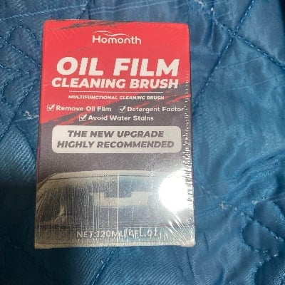 Picture of Automotive Car/ Motorcycle Oil Film Cleaning Brush Hydrophobic Windshield Oil Film Remover for Car Window Removes Dirt Wiping Powerful Windshield Cleaner Enhance Visual Effect of Windshield