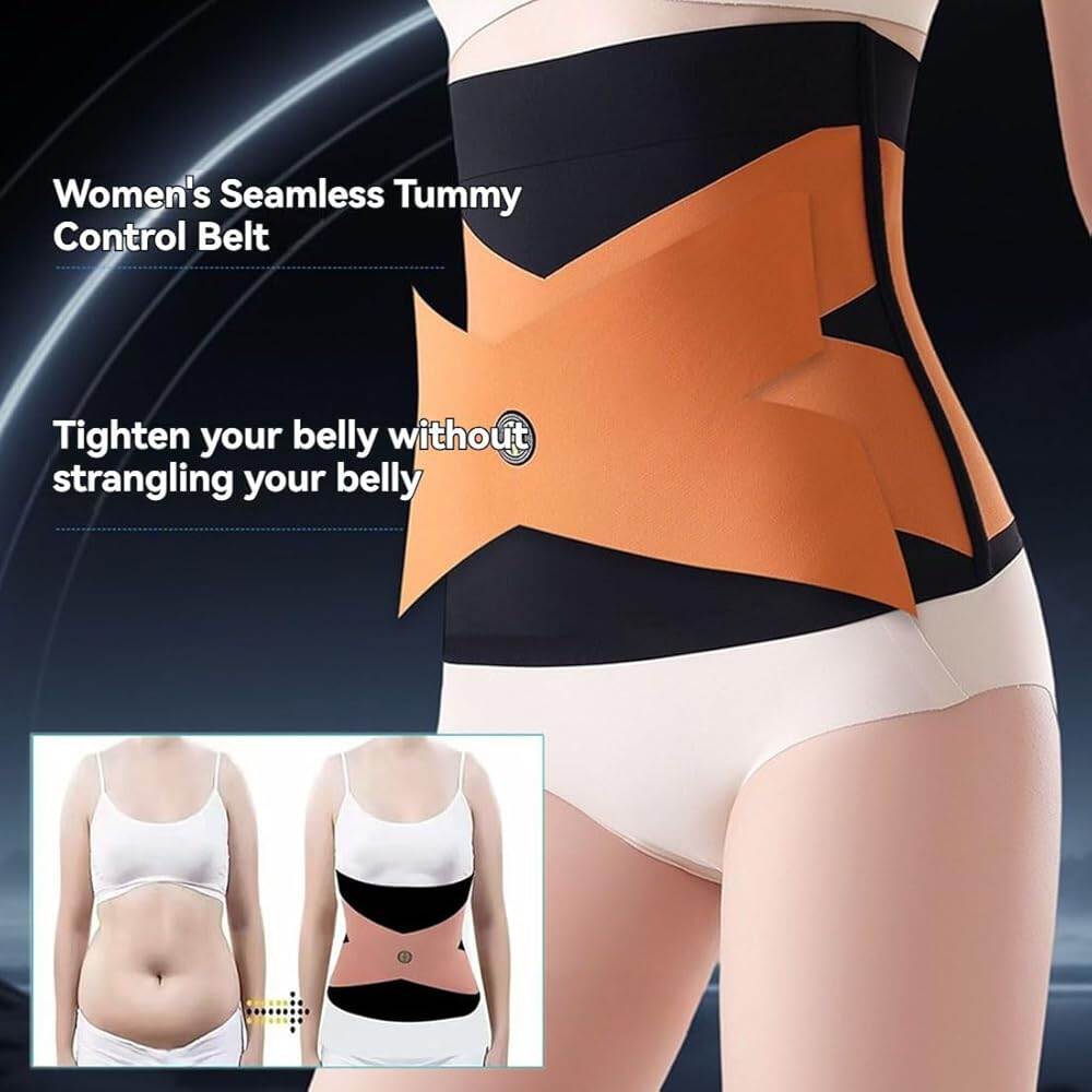 Picture of New Slimming Miss Belt Magic Sweat Slim Belt Plus Ideal For Men & Women - Achieve Your Fitness Goals With This Sweat Slim Belt Plus, Waist Instant Body Shaper - Multicolor