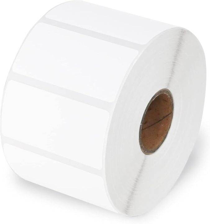 Picture of 50mm × 25mm (2 × 1 Inch) Direct Thermal Label Sticker – 1 Roll × 1,000 Stickers, Blank Adhesive Barcode Labels