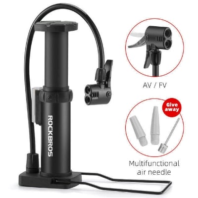 Picture of Outtobe Bike Pump Portable Foot Pump Bike Floor Pump Mini Air Inflator High Pressure Bike Pump Household Pump MTB Bicycle Pump Bike Accessories - Flashbuy Deals - Multicolor