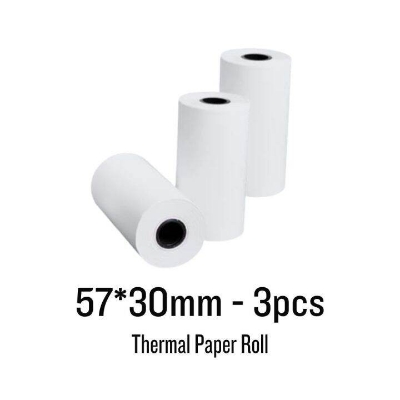 Picture of 3pcs 57*30mm Thermal Paper Roll/ thermal Paper Roll for Mini Printer, Thermal Printer