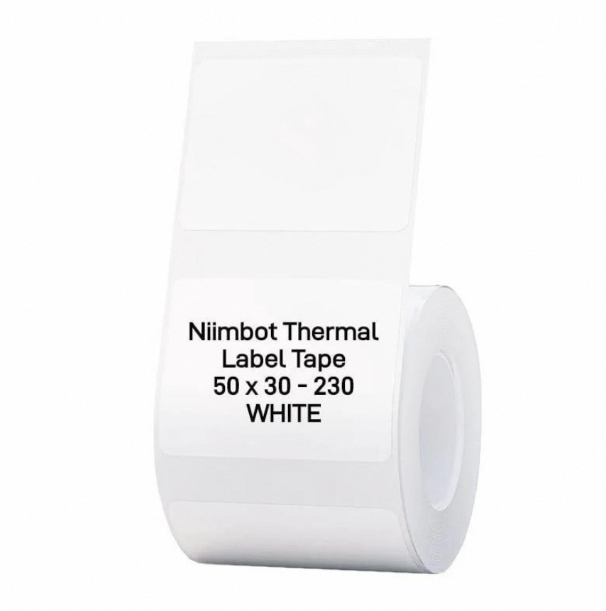Picture of 50x30mm 230 Sticker/Roll  Mini Mobile Printer Label Paper Roll White Sticker Print Papers Rolls DT Direct Tharmal