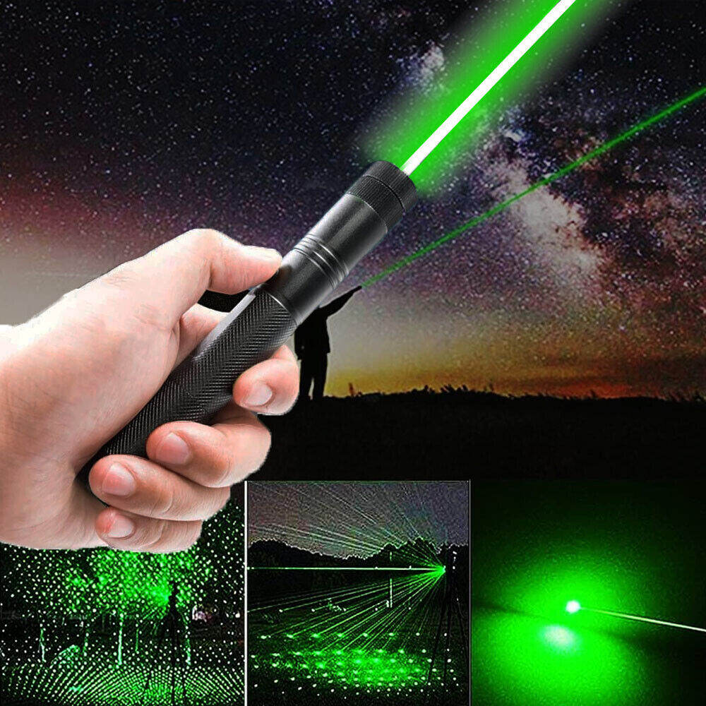 Picture of New Rechargeable Laser Pointer Green Light Adjustable Focus Long Range Lock System With Charger - Multicolor