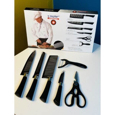 Picture of Premium Kitchen tools Zepter 6 Pcs Set Non - Stick Coating Stainless Steel 6 - Piece - Black