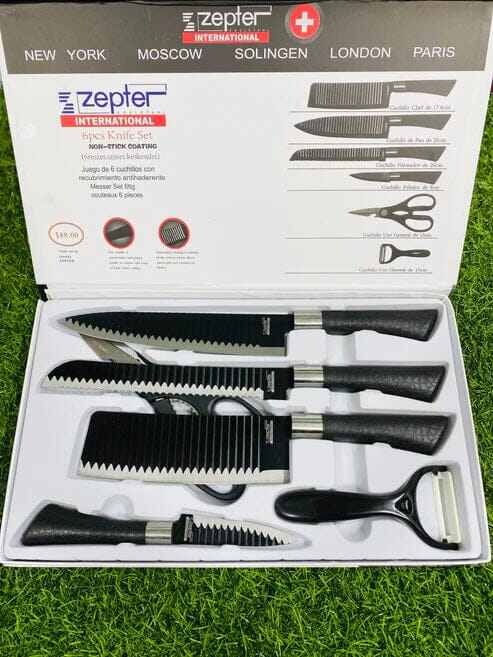 Picture of Premium Kitchen tools Zepter 6 Pcs Set Non - Stick Coating Stainless Steel 6 - Piece - Black