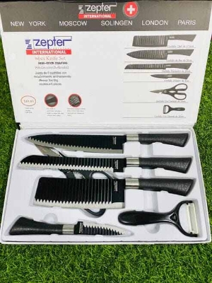 Picture of Premium Kitchen tools Zepter 6 Pcs Set Non - Stick Coating Stainless Steel 6 - Piece - Black