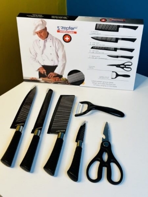 Picture of Premium Kitchen tools Zepter 6 Pcs Set Non - Stick Coating Stainless Steel 6 - Piece - Black