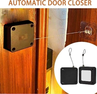 Picture of Auto Door Closer –New Automatic Anti - Punching Door Closer Punch - Free Automatic Door Closer, 500g Pull - Multicolor