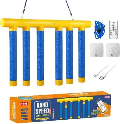 Picture of 1Pcs Hand Speed Challange Toy for Kids Children Toys Cute Simulation Bunny Chick Moving Toy Clockwork Racing Funny Teaser Toy Easter Gift lassic Desktop Games Table Game Wood Plastic Building Blocks Domino Challenging Game Block Toys - Multicolor