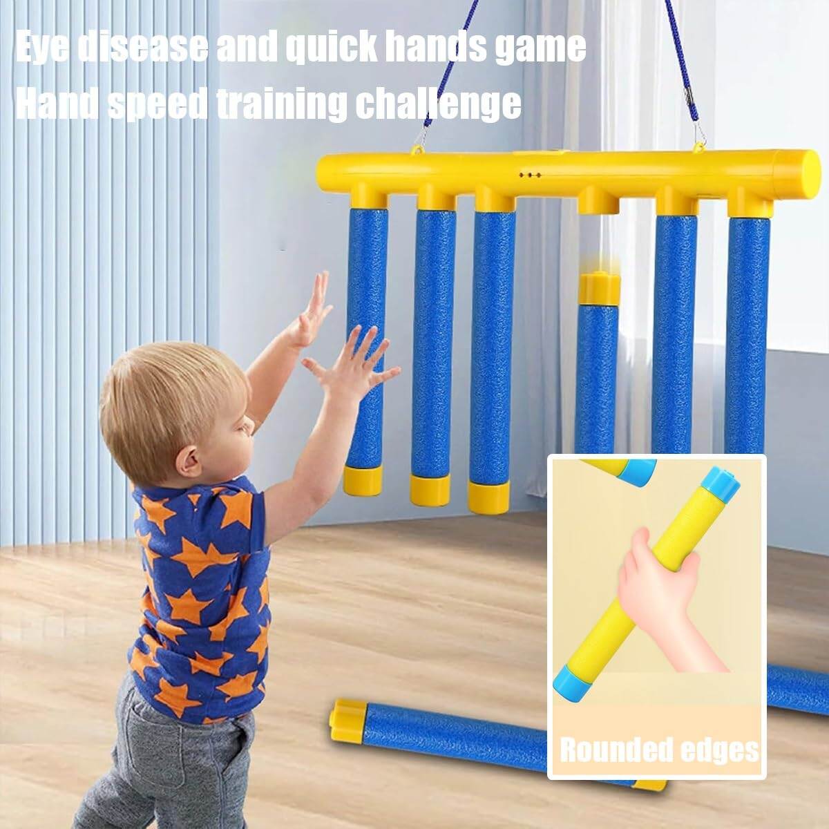 Picture of 1Pcs Hand Speed Challange Toy for Kids Children Toys Cute Simulation Bunny Chick Moving Toy Clockwork Racing Funny Teaser Toy Easter Gift lassic Desktop Games Table Game Wood Plastic Building Blocks Domino Challenging Game Block Toys - Multicolor