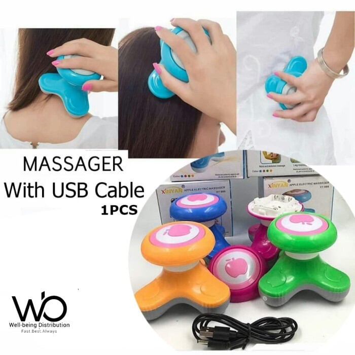 Picture of Xinyan Apple Electric Handheld Massager The Ultimate Relaxation And Slimming Solution - Multicolor
