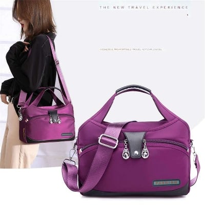 Picture of Large Capacity Waterproof Anti - theft Fashion (Red, Maroon, Black, Purple, Blue) Outdoor Bags Fashionable Travel Back pack Shoulder Bags Lightweight Purses And Handbags Crossbody Bags for Women/ Girls