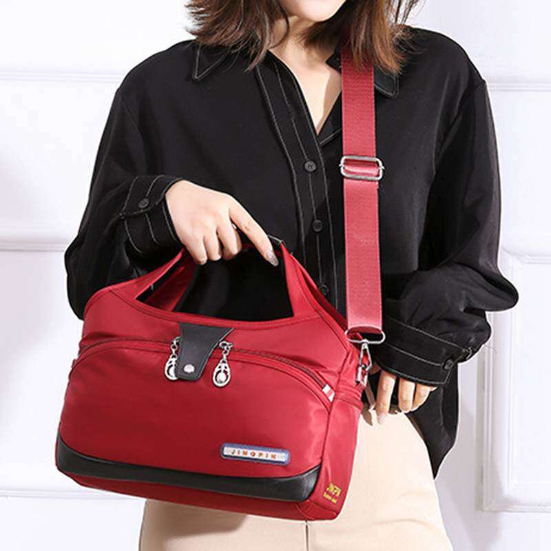 Picture of Large Capacity Waterproof Anti - theft Fashion (Red, Maroon, Black, Purple, Blue) Outdoor Bags Fashionable Travel Back pack Shoulder Bags Lightweight Purses And Handbags Crossbody Bags for Women/ Girls