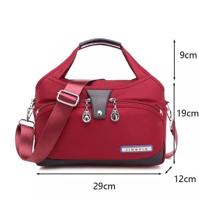 Picture of Large Capacity Waterproof Anti - theft Fashion (Red, Maroon, Black, Purple, Blue) Outdoor Bags Fashionable Travel Back pack Shoulder Bags Lightweight Purses And Handbags Crossbody Bags for Women/ Girls