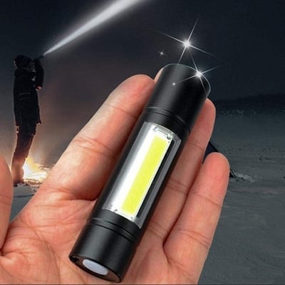 Picture of Geepas GP - 009 Rechargeable Led Flashlight Torch Lamp Charger Light - Black