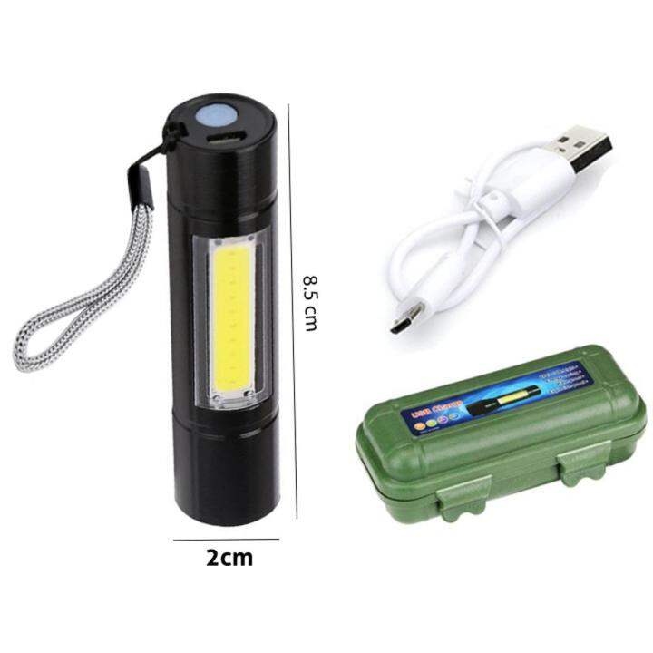 Picture of Geepas GP - 009 Rechargeable Led Flashlight Torch Lamp Charger Light - Black