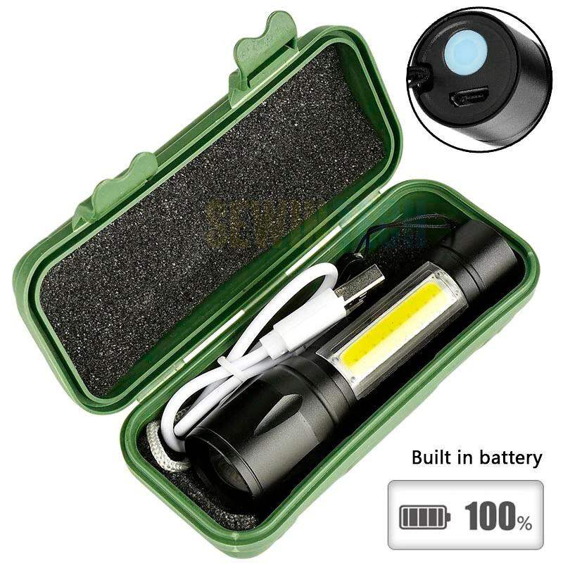 Picture of Geepas GP - 009 Rechargeable Led Flashlight Torch Lamp Charger Light - Black