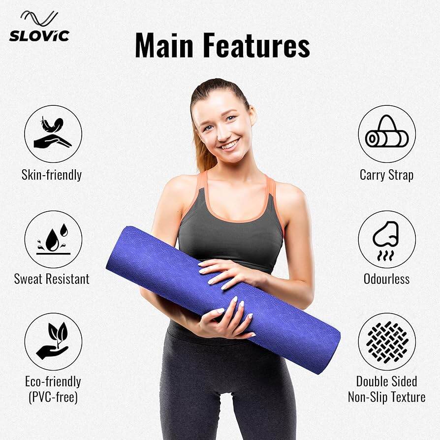 Picture of Mulicolor E - Co Friendly Quality Gym Yoga Mats 6mm - Multicolor