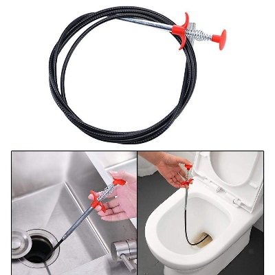Picture of Hot 160cm Spring Pipe Dredging Tools Drain Snake/ Cleaner Sticks Clog Remover Cleaning Tools Household for Kitchen Sink