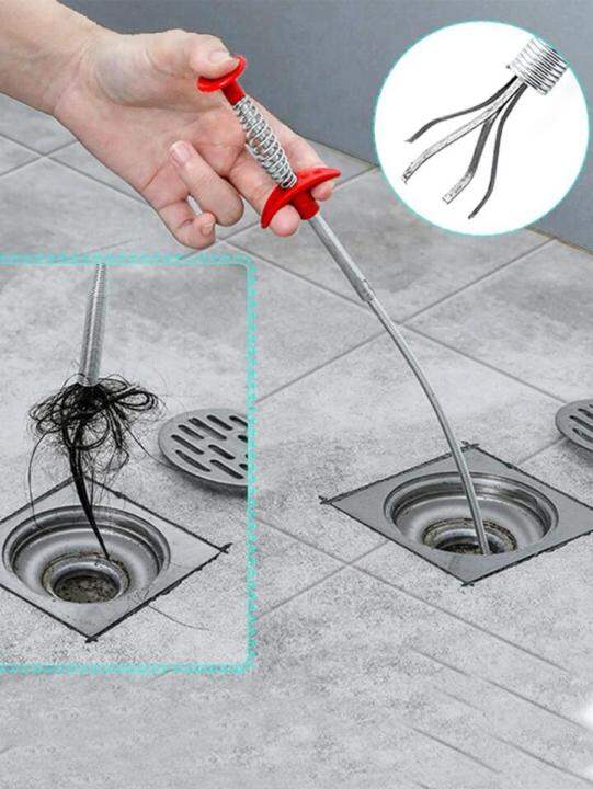 Picture of Hot 160cm Spring Pipe Dredging Tools Drain Snake/ Cleaner Sticks Clog Remover Cleaning Tools Household for Kitchen Sink