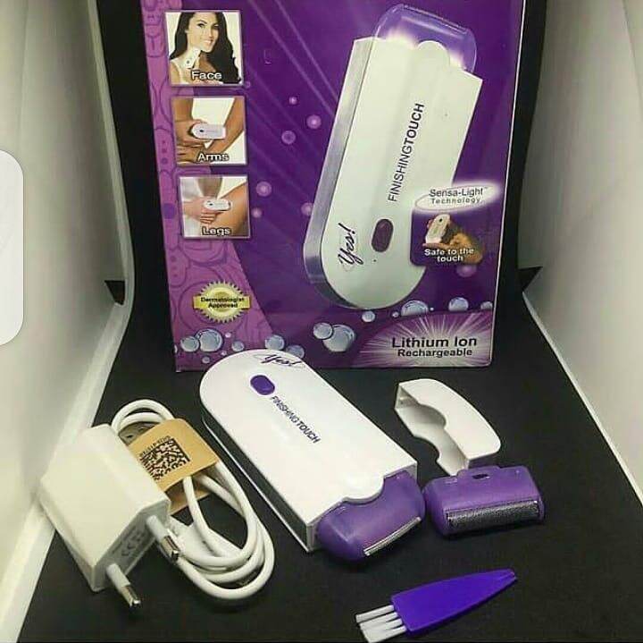 Picture of Rechargeable USB Laser Hair Removal Appliances Machine/ Smooth Skin Painless Hair Eraser Epilator for Safe and Painless Hair Removal on Body, Face, and Legs Sensor light Facial Appliances machine For Women/ Girls Smooth - White