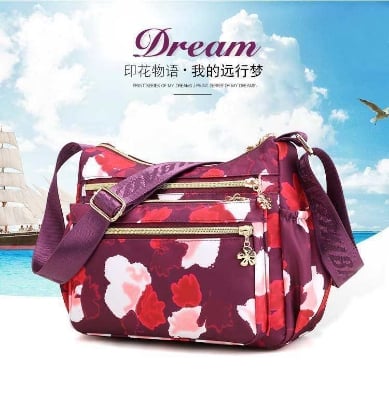 Picture of Korean sports travel shoulder bag Women's Multi - functional Printed Crossbody Bag Lightweight Nylon Shoulder Messenger Bag Purses And Handbags Crossbody Bags