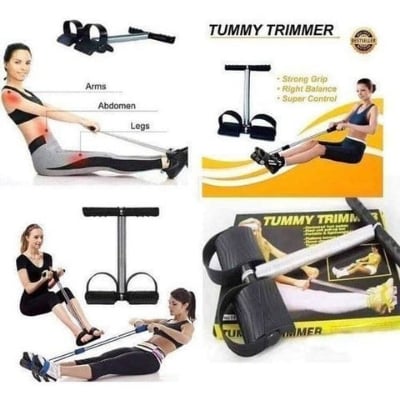 Picture of New Exclusive Tummy Trimmer Double Spring Waist, ABS Exerciser, Multipurpose Fitness Equipment for Both Men And Women - Black
