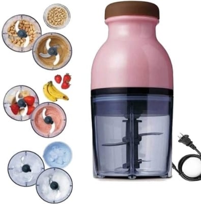 Picture of High Quality Capsule Cutter Food Processors Blender, Mixers & Grinders Chopper Multi - functional/ Versatile Multi Purpose Kitchen Appliance - For Effortless Food Preparation - Pink
