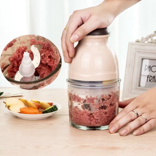 Picture of High Quality Capsule Cutter Food Processors Blender, Mixers & Grinders Chopper Multi - functional/ Versatile Multi Purpose Kitchen Appliance - For Effortless Food Preparation - Pink