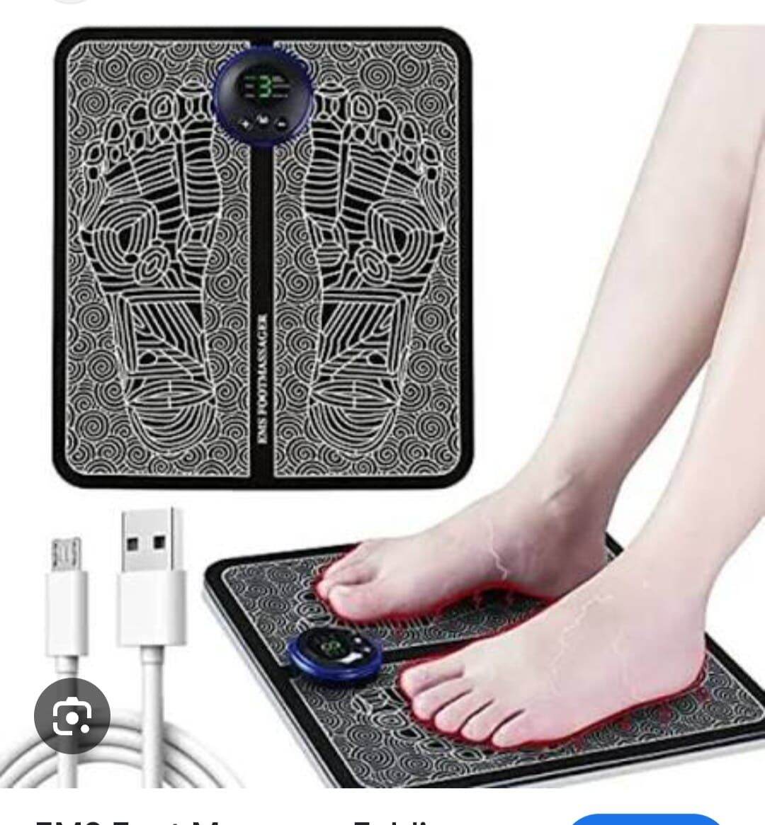 Picture of EMS Foot Massage Mat Automatic Electric Physiotherapy Tens Massager Relax 9 Gear - Black