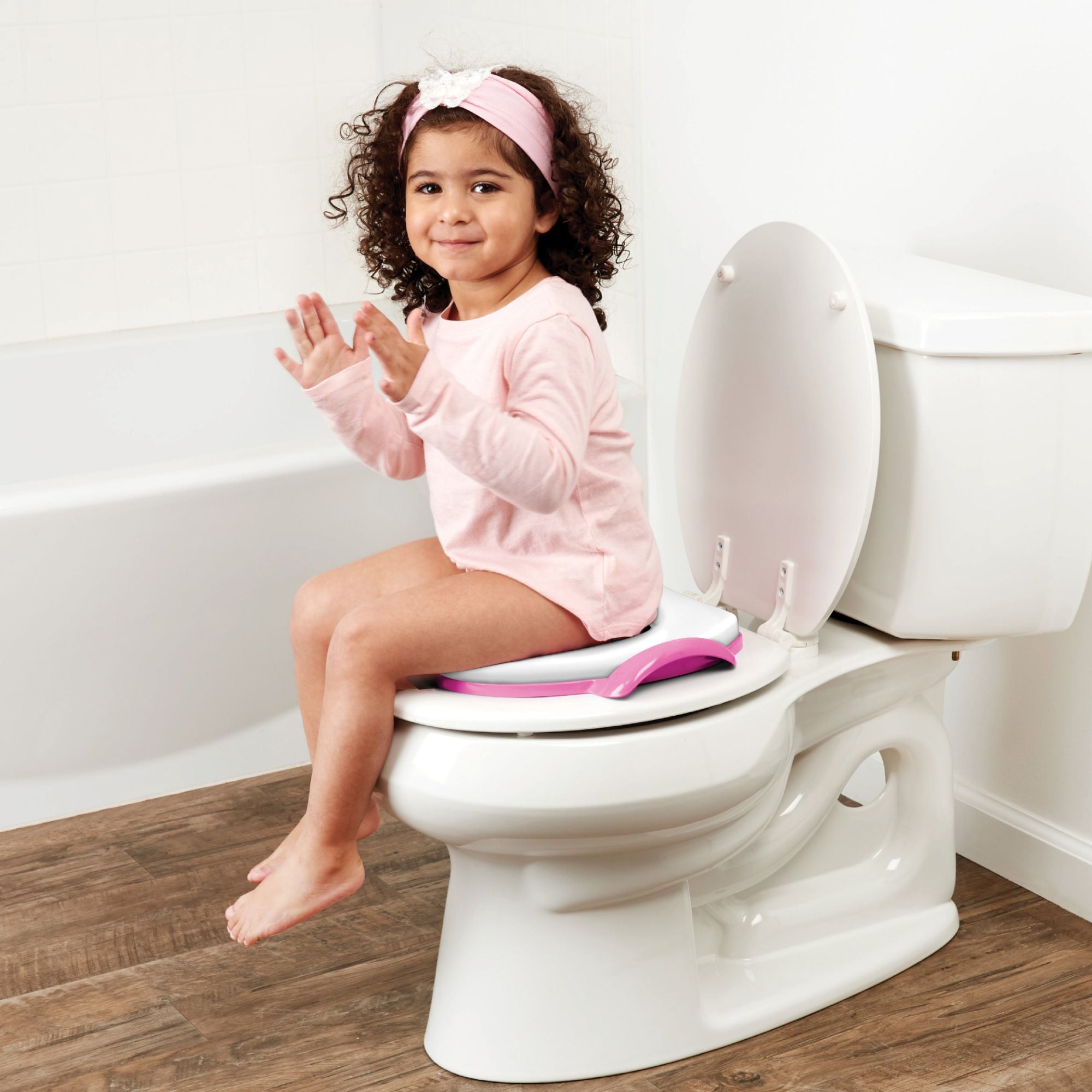 Picture of Baby Soft Washable Children’s Commode Support Toilet Training Seat Designed For Age 18+ Month Old Safe & Comfortable Potty - Multicolor - Multicolor