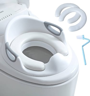 Picture of Baby Soft Washable Children’s Commode Support Toilet Training Seat Designed For Age 18+ Month Old Safe & Comfortable Potty - Multicolor - Multicolor