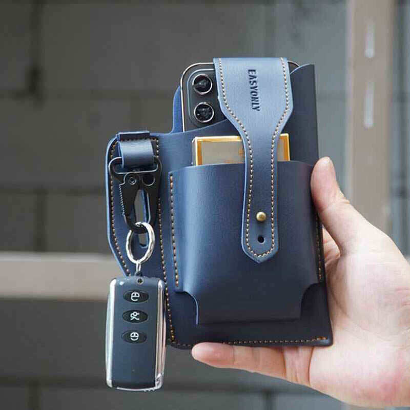 Picture of Retro Belt Waist Fashionable Bag Pack Men'S Casual Bag Travel Purse Waterproof Belt Zipper Tactical Military Outdoor Sport Fanny Pack - Convenient And Secure Storage Sports Belt Gym Bag For Men women Phone Holder Cycling