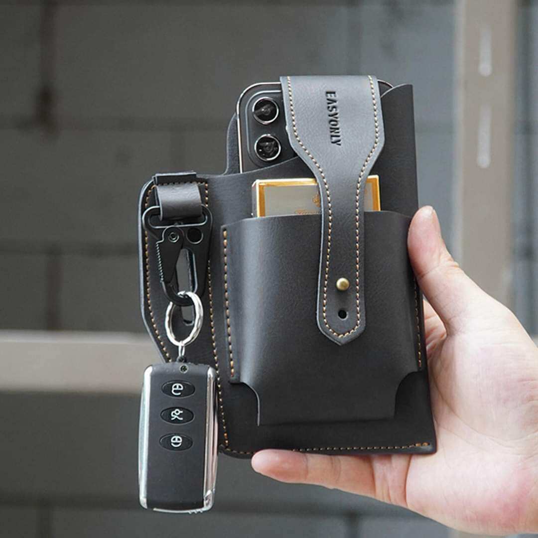 Picture of Retro Belt Waist Fashionable Bag Pack Men'S Casual Bag Travel Purse Waterproof Belt Zipper Tactical Military Outdoor Sport Fanny Pack - Convenient And Secure Storage Sports Belt Gym Bag For Men women Phone Holder Cycling