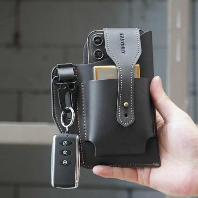 Picture of Retro Belt Waist Fashionable Bag Pack Men'S Casual Bag Travel Purse Waterproof Belt Zipper Tactical Military Outdoor Sport Fanny Pack - Convenient And Secure Storage Sports Belt Gym Bag For Men women Phone Holder Cycling