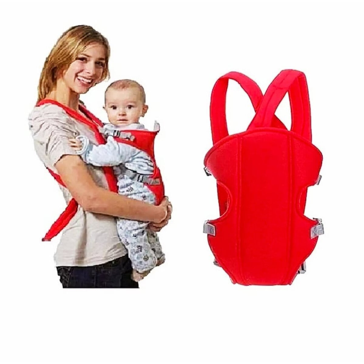 Picture of Baby Carrier Soft, Comfortable and stylish Baby Carrying Bag, Lying, Facing Mummy, Facing Forward Best Quality Blue Stylish Baby Carrier with Multiple PositionsBaby Carrier for 6 Months to 2 Years Baby - Multicolor