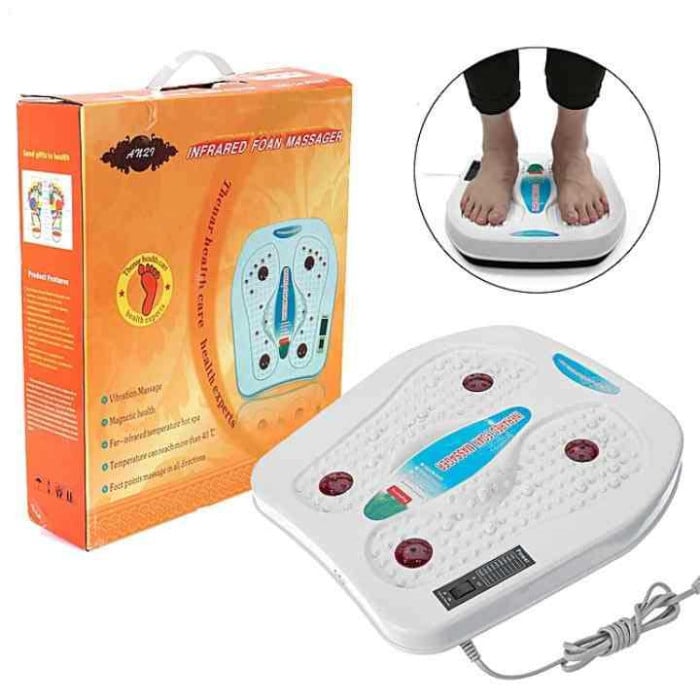 Picture of Electric Foot Massager AN - 27 Blood Circulation Machine Vibration Massage Infrared Heating Therapy, Leg Spa, Body Slimming, Relieve Fatigue 1x - Multicolor