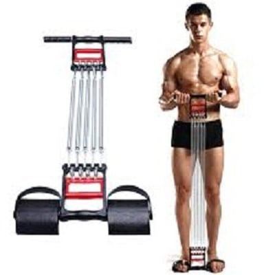 Picture of Multifunctional Chest Pull Expander 5 Spring Chest Pull 3 in 1 Strengthen Your Upper Body Offering A Versatile And Effective Workout - Black