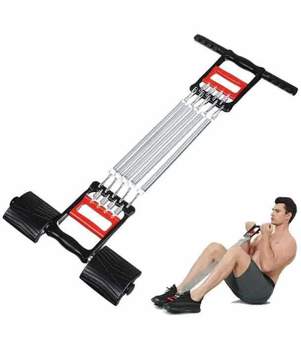 Picture of Multifunctional Chest Pull Expander 5 Spring Chest Pull 3 in 1 Strengthen Your Upper Body Offering A Versatile And Effective Workout - Black
