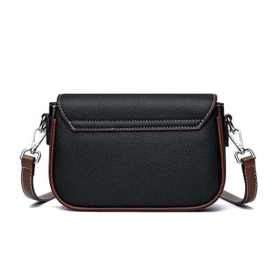 Picture of Stylish/ Fashionable Women/ Girls PU Leather Handbags Women Fashion Crossbody Messenger Bags Luxury Purses And Handbags(maroon, Black color)