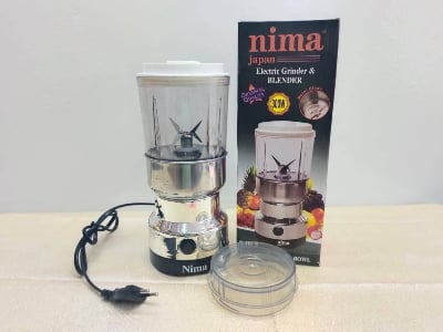 Picture of Nima Electric 2 in 1 Blender and Grinder 300w Offers Convenient and Versatile Blending and Grinding Functions - Silver