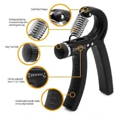 Picture of 1 pc Adjustable Power Exercise Hand Strengthener Grip Trainer 10 - 40Kg - Hand Grip - Lifestyle by FlashBuy Deals