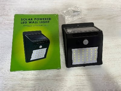 Picture of Solar Power 30 Led Pir Motion Sensor Wall Light Automatic Light For Outdoor or Camp Site Light Waterproof Outdoor Path Yard Garden Security Lamp 18650 Battery Powered - Black