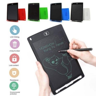 Picture of 8.5" LCD Writing Tablet Drawing Pad, Erasable E - writer, Office Writing Board, Digital Drawing Pad, Doodle Board Magic Book Digital Graphic Tablets Electronic Handwriting LCD Drawing Toy Tableta Magic Pad Board for Kids Gift - Multicolor