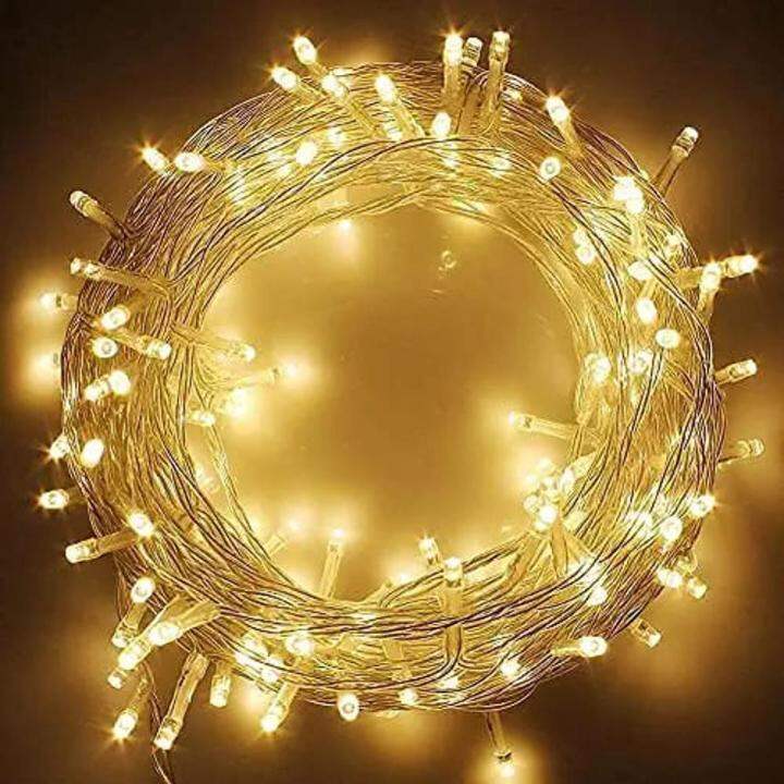 Picture of Home Decoration Golden Glow Fairy String Lights Fairy Decorative Light 80 Led Weeding Festival Party 28 Feets water proof Led Light. - Multicolor