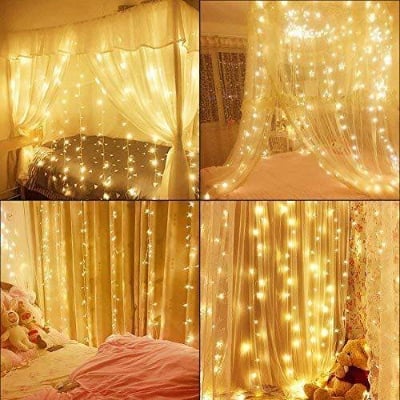 Picture of Home Decoration Golden Glow Fairy String Lights Fairy Decorative Light 80 Led Weeding Festival Party 28 Feets water proof Led Light. - Multicolor