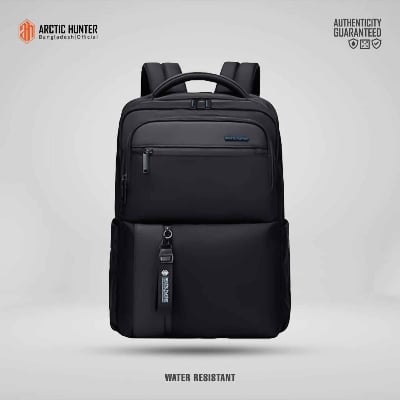 Picture of ARCTIC HUNTER 15.6 Inch Anti - Theft Waterproof Oxford Business Laptop And Travel Backpack College Backpack High Capacity Casual Shoulder Bag - Black