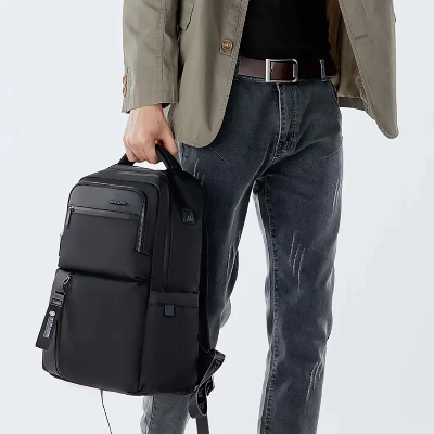 Picture of ARCTIC HUNTER 15.6 Inch Anti - Theft Waterproof Oxford Business Laptop And Travel Backpack College Backpack High Capacity Casual Shoulder Bag - Black