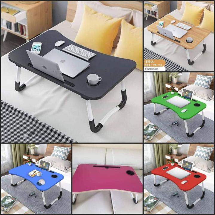 Picture of Versatile - Computer Laptop Desk Small Foldable Multi - Function Bed Desk Simple Dormitory Lazy Table Bed with Laptop Table - Tremendously Adaptable - Multicolor