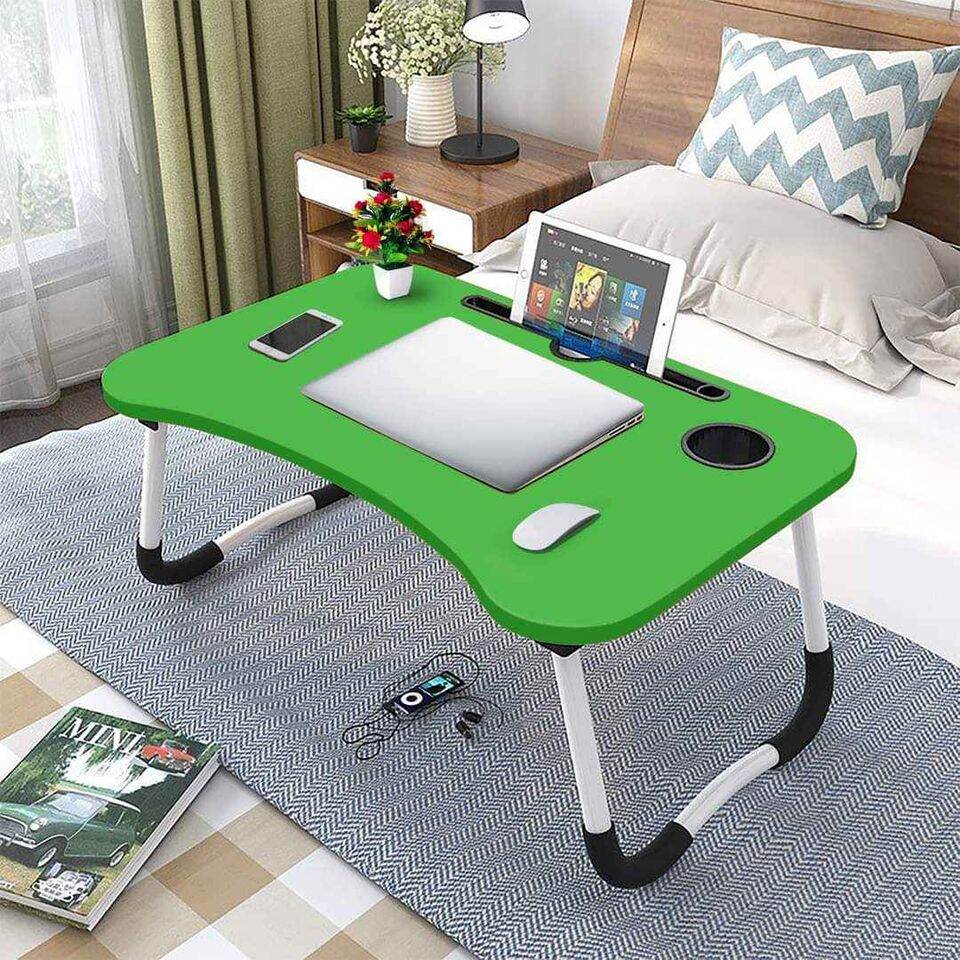 Picture of Versatile - Computer Laptop Desk Small Foldable Multi - Function Bed Desk Simple Dormitory Lazy Table Bed with Laptop Table - Tremendously Adaptable - Multicolor